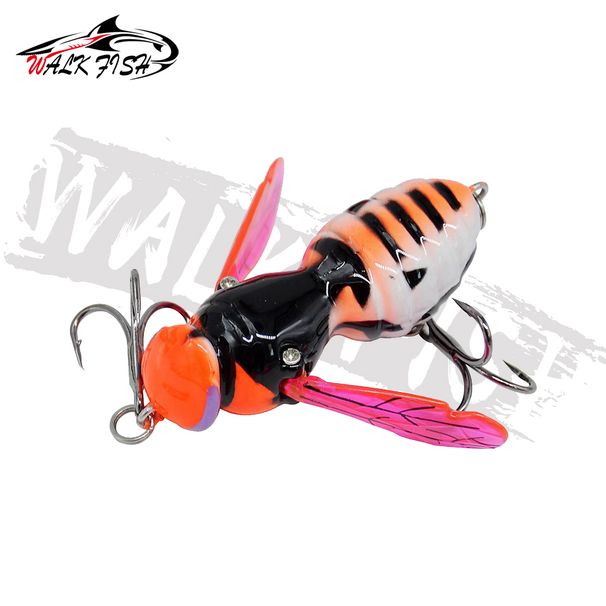 WALK FISH 4.5g 40mm Floating Fish Bait Swing Insect Hard Bait Pike Bass Artificial Bionic Bait Fishing Ocean Lake Fishing Gear_desvips.com