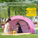 Tent Outdoor Camping Canopy Family Portable Folding Double Sunshade Single Simple Equipment Adult Travel Children_desvips.com