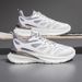 Breathable Couple Mesh Sports For Men's Versatile Instagram Soft Sole Running Shoes, Unisex Casual White Shoes_desvips.com