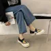 Women Platform Vulcanized 2025 New Woman Thick Sole Canvas Loafers Fashion Graffiti Sneakers Outdoor Flats Sports Shoes_desvips.com