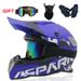 Motorcycle Off Road Helmet, All Season Full Coverage Off Road Motorcycle Helmet, Mountain Racing Downhill Full Face Helmet Riding._desvips.com