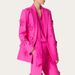 Women's Clothing new fashion brand double breasted three dimensional flower patchwork suit + high waisted flared pants two piece suit for women_desvips.com