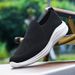 Men's sports casual shoes large size flying mesh men's shoes fashion shoe cover feet lazy shoes_desvips.com