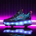 New Style Roller Free Shipping New Small Four-Wheel Sports Skates Boys' Light-Up Shoes Flying_desvips.com