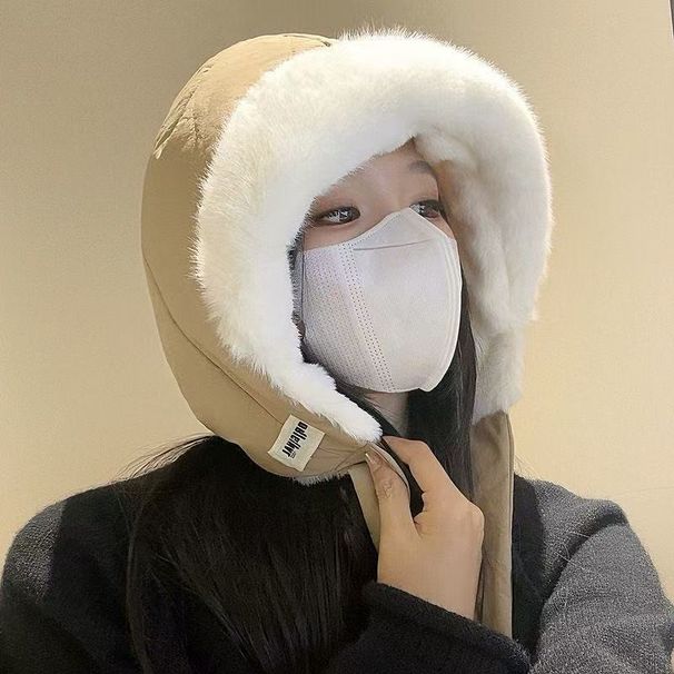 【 Warm Artifact 】 Plush Warm Ear Protection, Cold Protection, Warm Cycling Baotou, Lei Feng Dual Purpose Bag, Surrounding Hat_desvips.com