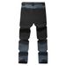 Men's Waterproof Windproof Fleece-Lined Softshell Hiking Pants With Multiple Pockets For Skiing Camping Outdoor Winter Activities_desvips.com