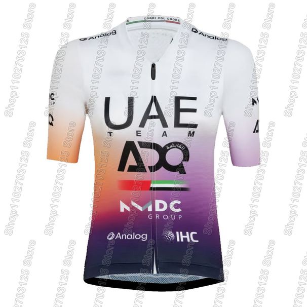 UAE ADQ 2026 Team Women Jersey Set Summer Cycling Clothing Men Road Bike Shirt Short Sleeve MTB Bicycle Bib Shorts_desvips.com
