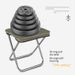 Outdoor Camping Outdoor Hand Bag Folding Stool Portable Folding Chair Camping Equipment Pencil Bag Stool Mini Small Stool Fishing Stool_desvips.com