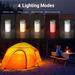 Outdoor solar camping light long endurance portable lighting atmosphere light LED warning light waterproof emergency charging bank_desvips.com