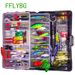 FFLYBG New Mixed Fishing Lure Set Soft And Hard Bait Kit Minnow Metal Jig Spoon Tackle Accessories With Box For Bass Pike Crank_desvips.com