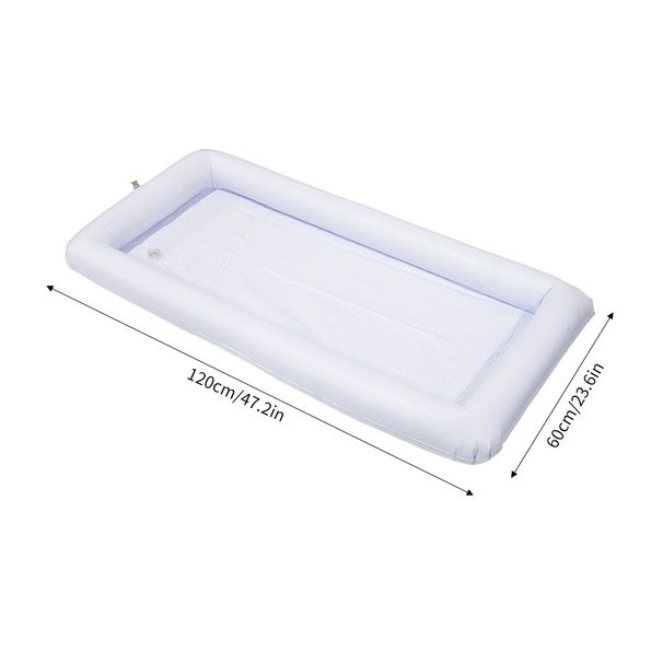 Inflatable Floating Cooler Bar Party Drink Fruit Tray With Ice Compartment Rectangular Pool Float Cooler For Beach Parties Boat Trips_desvips.com