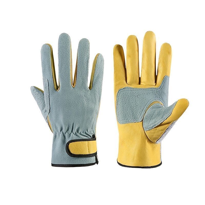 Genuine Leather Labor Protection Gloves Wear-resistant Non-slip Welding Anti-scalding Hand Durian Garden Peeling_desvips.com