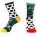 Men's And Women's 100% Cotton High Top Socks Football Style Checkered Pattern Trendy Sports Footwear For Fans_desvips.com