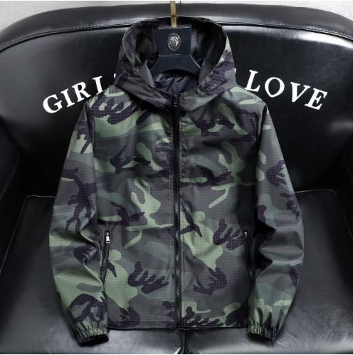 Spring 2027 Fashion Outdoor Windproof Outerwear Youth/Men Polyester Long Sleeve Casual Loose Camouflage Zipper Hooded Jacket M-7XL_desvips.com