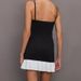 001 Cross-Border Hot Girl Strapless Sexy Backless Color-Block Pleated Hem Dress Outdoor Casual Fitness Wear For Women_desvips.com
