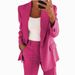 Women's new fashion button slim lapel cardigan temperament blazer suit_desvips.com