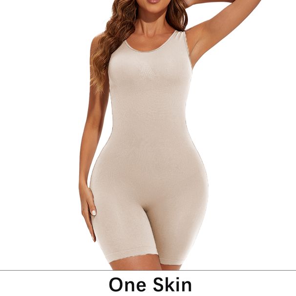 POKARLA Sexy Bodysuits Full Covage Shapewear Thigh Slim Suit Wide Should Body Shap Jumpsuit Seamless Shaps_desvips.com