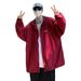 Burgundy Fashionable Sun Protection Jacket For Men, Summer American Retro Hooded Windbreaker, Trendy Brand Couple's_desvips.com