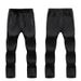 001 Outdoor Autumn Winter Couple's Waterproof Sports Pants Men Women Hiking Fleece Lined Stretch Casual Trousers_desvips.com
