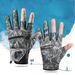 Sports Men And Women Sunscreen Gloves Summer Outdoor Cycling Driving UV Protection Ice Silk Half Finger Non-Slip Fishing Gloves Breathable And Durable_desvips.com