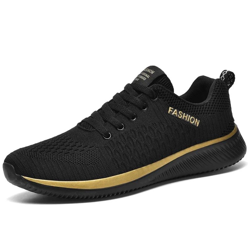 Sport Men Lightweight Running Sneakers Walking Casual Breathable Shoes Non-slip Comfortable Lack Big Size 38-48 Hombre_desvips.com