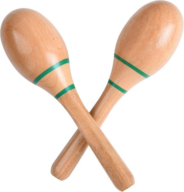 Maracas, Professional Wooden Rumba Shakers, Hand Percussion Instruments, Latin Instruments With Clear Samba Rhythm,_desvips.com