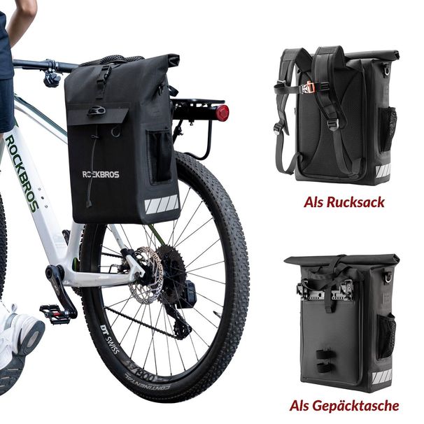 ROCKBROS Backpack/Luggage Bag Bicycle Bag Helmet Bag 13.5-18L_desvips.com