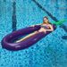 Eggplant Pool Float - Oversized Inflatable Lounger With Net & Foldable Design, Thickened PVC For Adults_desvips.com