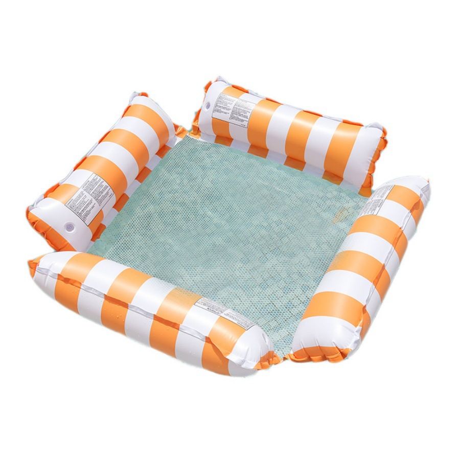 Foldable Inflatable Hammock - Floating Lounge Chair For Adults (Portable Pool Float Heavy-Duty PVC Quick-Dry Mesh & Carrying Bag)_desvips.com