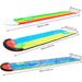 Inflatable PVC Water Slide With Sprayer Outdoor Slip Slide For Kids Adults Double Lane Splash Pool Wave Board Included_desvips.com