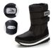 Cross-border Winter Men's Snow Boots Black Fleece Warm Anti-slip Waterproof Mid-leg Snow Boots_desvips.com