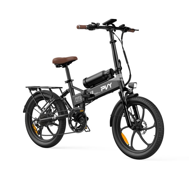 PVY Z20 MAX Folding Electric Bike, 200KM Range With Dual Battery,Full Suspension_desvips.com
