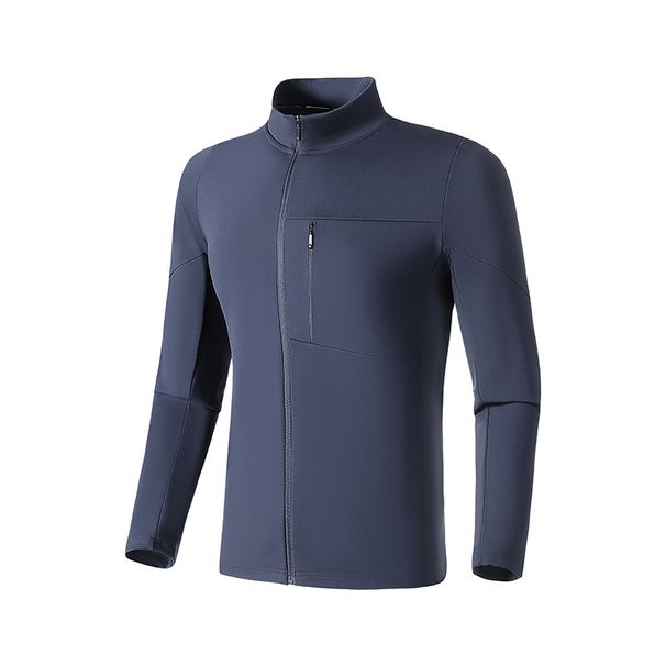 2024 New Casual Stand Collar Jacket For Men, Loose Fit Fitness Jacket, Sports Jacket, Breathable, Waterproof, Windproof, Versatile Top_desvips.com