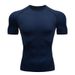 Summer New Men's Short Sleeve T-Shirt Fitness Sweat High Elasticity Comfortable Quick-Dry Tight Shirt_desvips.com