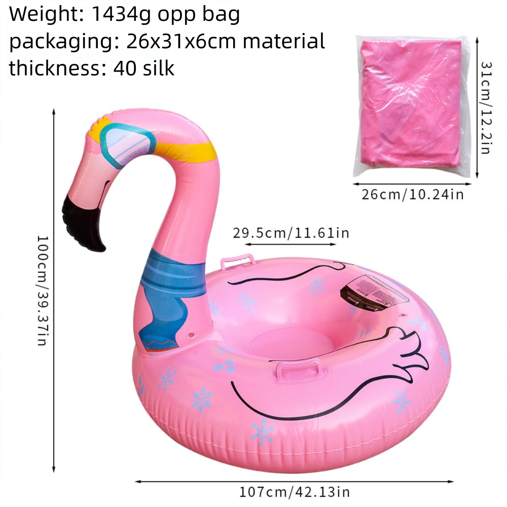 Inflatable 90cm Anti-Rollover Outdoor Children Thickened Ring Cold-Resistant Ski Mat_desvips.com