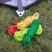 Outdoor reflective tent rope wind rope buckle awning wind rope 4m thick pole fixed rope camp rope adjustment rope_desvips.com
