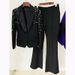 Women's Clothing fashion new heavy duty nail beads diamond slim fit suit jacket flared trousers suit two pieces_desvips.com