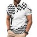 Europe And The United States Cross-border Europe And The United States Summer New Printing Color Matching Men's Classic Casual Short-sleeved Polo_desvips.com