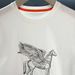 New Spring Summer Short Trendy Brand Pegasus Round Neck Fashion Light Luxury Simple Men's Versatile Half Sleeve Ins_desvips.com