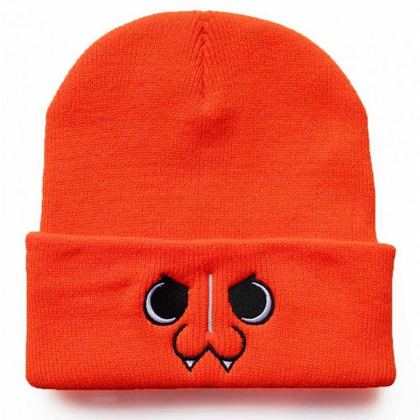 New Men's And Women's Animal Cartoon Sawtooth Flying Pig Embroidered Knitted Autumn Winter Warm Student Pullover Hat_desvips.com