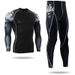 Plus Size Printed T-Shirt Pants Quick-Dry Tight Long Sleeve Training Suit Men's Sports Fitness Set_desvips.com