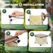 Qunature camping table folding table with 600D bag picnic table up to 15KG_desvips.com