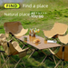 Outdoor Folding Egg Roll Table And Chairs Multi-Functional Household Full Set Durable New Lazy Portable Camping Picnic_desvips.com