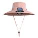 Solar-Powered Cooling Hat With USB Charging - Wide Brim Sun Hat For Men & Women (Adjustable Fan, Lightweight, UPF 50+, Outdoor)_desvips.com