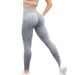 Women's High Waist Seamless Yoga Pants Tummy Control Quick Drying Sports Fitness Tight Fitting Sand Washed Peach Hip Fitness Pants_desvips.com