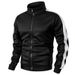 Men's Colorblock Patchwork Sporty Jacket With Kanga Pocket Fall Winter Fleece Lined Warm Long Sleeve Zip Up Coat Outwear_desvips.com