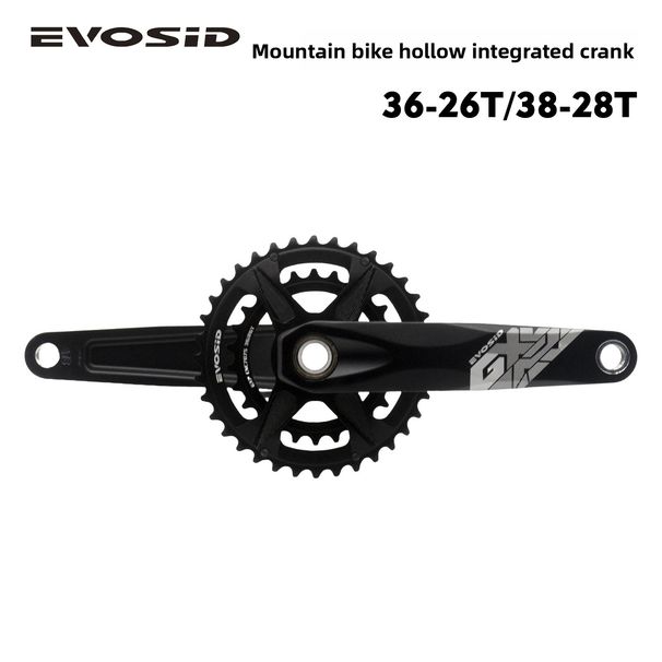 EVOSID GX Mountain Bike Direct Mount Double Chainring 26/36 Teeth Shifting GXP Ultralight Crankset_desvips.com