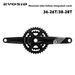 EVOSID GX Mountain Bike Direct Mount Double Chainring 26/36 Teeth Shifting GXP Ultralight Crankset_desvips.com