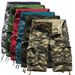 2026 New Summer Trend Pants, Multi-Pocket Hip-Hop Street Dance Skateboard Loose Men's Camouflage Mid-Length 5-Pocket_desvips.com