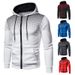 New Casual Sports Fitness Men's Zipper Shirt Autumn Winter Sweatshirt_desvips.com